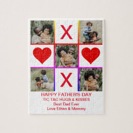 Fliken Photo Collage Tic Toe Hugs Kisses Far SM Pussel