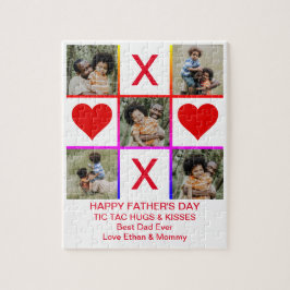 Fliken Photo Collage Tic Toe Hugs Kisses Far SM Pussel