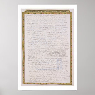 Flikmil från brev från Elizabeth I till Francois Poster