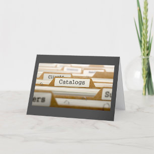 Flikorganisation vintage File Folder Catalog (film Kort