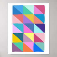 Flimmer Abstrakt Geometric Triangle Patchwork