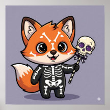 Flimmer Fox - Halloween Skeleton