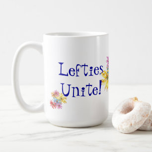 Flimmer Lämnat Blommigt Art Kaffemugg