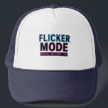 Flimmer Mode-Truckerkeps - Aesthetic & Bold Keps<br><div class="desc">När social-batteriet är på 1 %,  låt det inte bli så att vi pratar. Den här sjudande truckerkepsen har ett glitchy neon-tecken stil med "Flicker Mode"-bilder. Perfekt för inåtvändare,  social-sprintar eller någon som är mentalt utcheckad men stilistigt närvarande.</div>