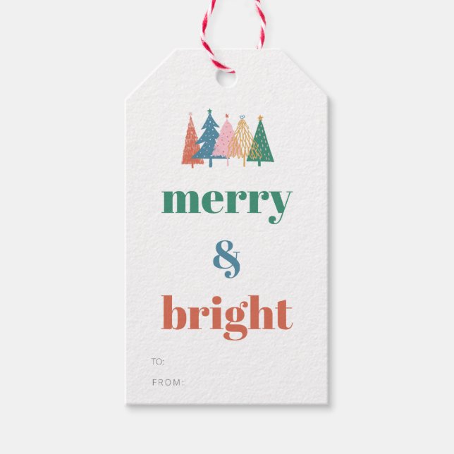 Flimmer och ljusa Juletiketter Presentetikett (Framsidan)