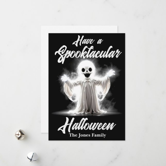 Flin i Gloom - Specterens Hälsning Julkort (Fram/Back In Situ)