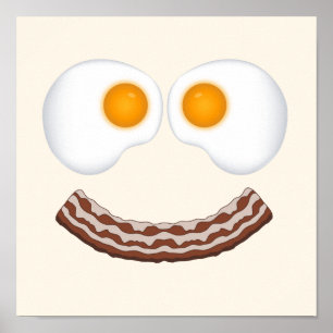 Flin Poster av ägg och Bacon