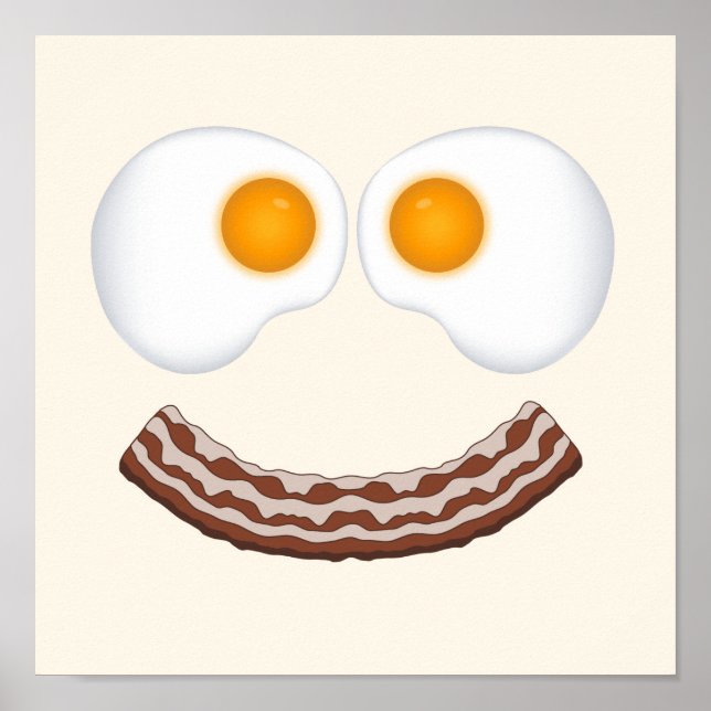 Flin Poster av ägg och Bacon (Framsidan)