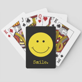 Flin svart typografi över sjömil Gult Ansikte Casinokort