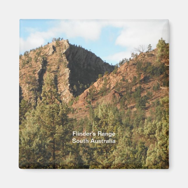 Flinderns Range, SydAustralien Magnet (Framsidan)