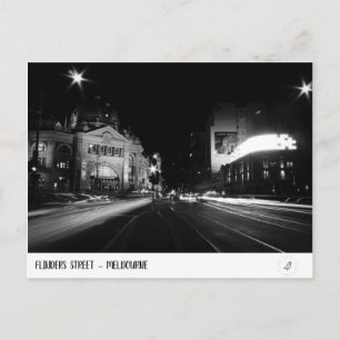 Flinders St - Melbourne Vykort
