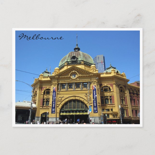 flinders st station stor vykort (Framsida)