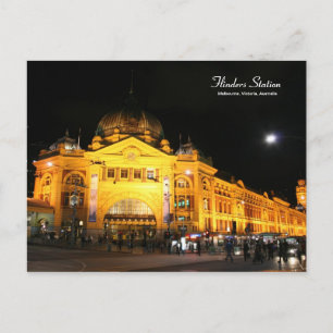 Flinders Station Melbourne Australien vykort