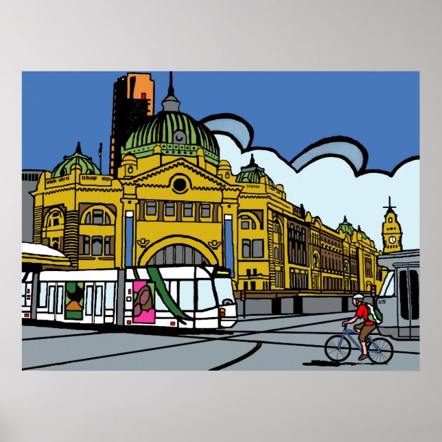 Flinders Station Poster (Framsidan)