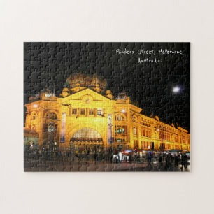 Flinders Street, Melbourne, Australien - Puzzle Pussel