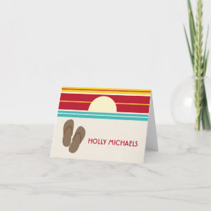 flinflip flops & 70-tal Inspired Sunset Notecard Kort
