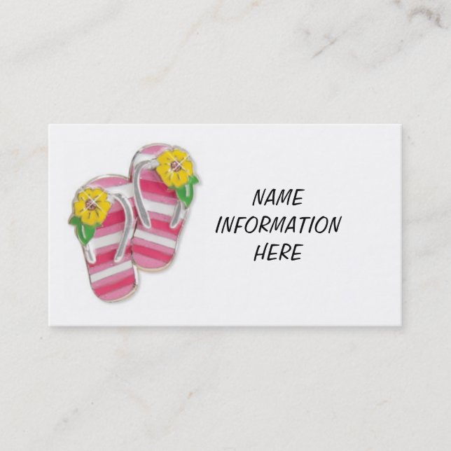 FLINFLIP FLOPS AFFÄRSKORT VISITKORT (Framsida)