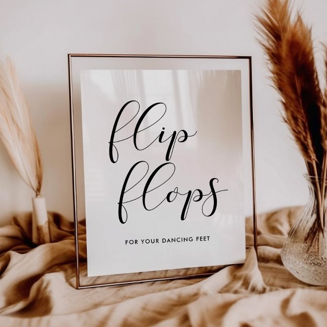 Flinflip flops bröllop tecken poster (Skapare uppladdad)