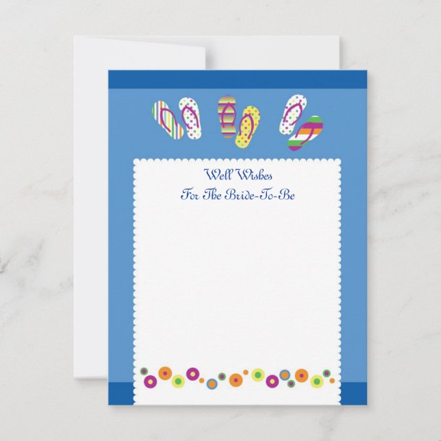 Flinflip flops brunstigt Möhippa Inbjudningar (Framsida)