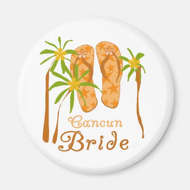 Flinflip flops Cancun Bride Magnet (Framsidan)
