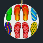 flinflip flops Colorful Roligt Beach Theme Sommarg Julgransprydnad Keramik<br><div class="desc">flinflip flops Colorful Roligt Beach Theme Sommargåvor</div>