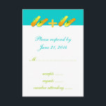 Flinflip flops Destinationsbröllopsblått OSA kort<br><div class="desc">OSA kort för inbjudan till destinationsbröllop med Flinflip flops. Anpassa med din bröllopsinbjudningstext.</div>