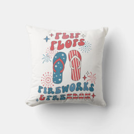 Flinflip flops Fireworks Freedom Kudde