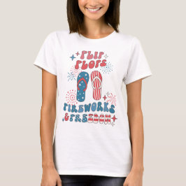 Flinflip flops Fireworks Freedom T Shirt