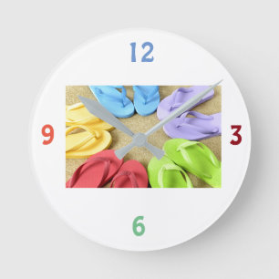 ***FLINFLIP FLOPS GALORE*** CLOCK RUND KLOCKA
