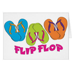 Flinflip flops hälsningskort