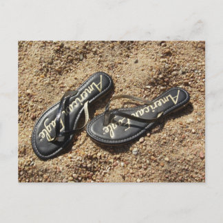 flinflip flops i Sand Vykort