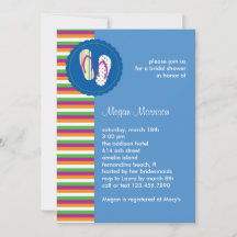 Flinflip flops Inbjudningskort för möhippan