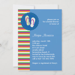 Flinflip flops Inbjudningskort för möhippan