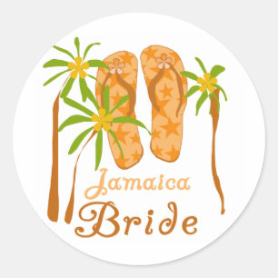 Flinflip flops Jamaica Bride Runt Klistermärke