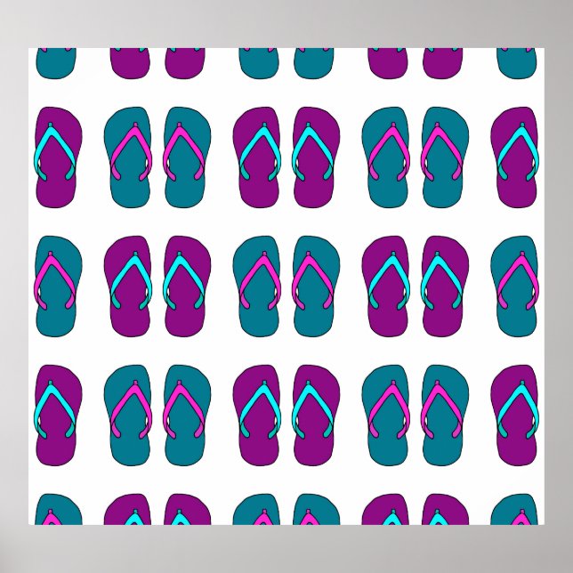 Flinflip flops: Ljusvit Vintage. Poster (Framsidan)