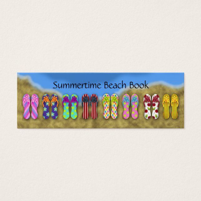 Flinflip flops Ocean Bookmark Litet Visitkort (Framsidan)