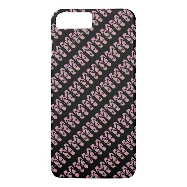 Flinflip flops Rosa Black Women's Case-Mate iPhone Skal (Baksida)