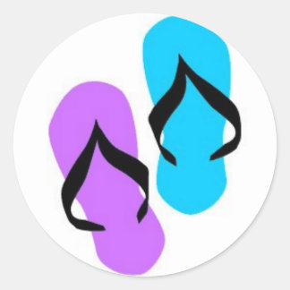 Flinflip flops runt klistermärke