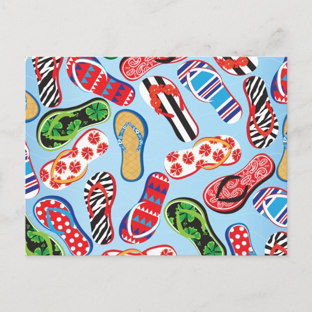 flinflip flops Sandals Vykort (Framsida)