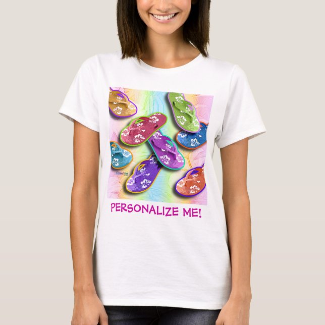 FLINFLIP FLOPSkvinnor tänder utslagsplatser T-shirt (Framsida)