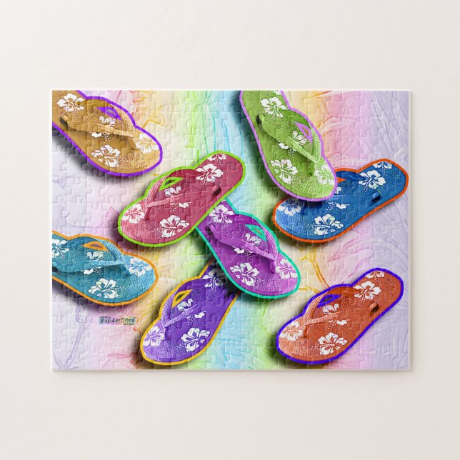 Flinflip flopspussel pussel (Horisontell)