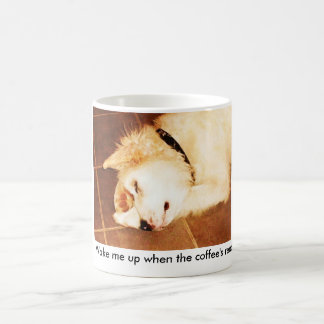 flinga 001, vaknar mig upp när kaffets redo! kaffemugg