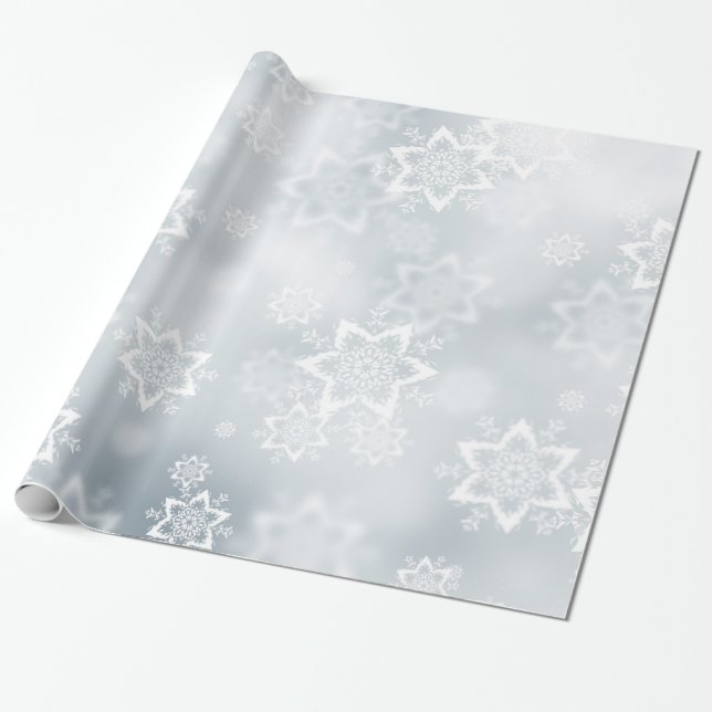 Flingor för för julgåvasjal/snö presentpapper (Utrullad)
