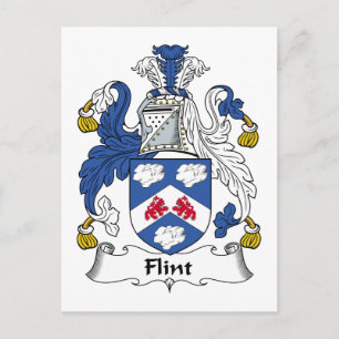 Flint Family Crest Vykort