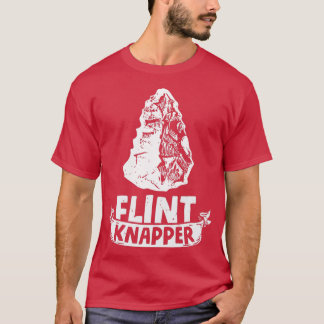 Flint Knapper Arrowhad Stone-samlingshistorik  T Shirt