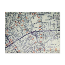 Flint, MI Vintage Karta