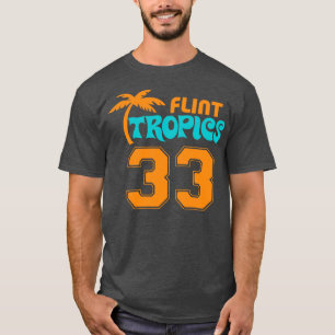 Flint Michigan Tropiks Defunect Funny Sports Logo T Shirt