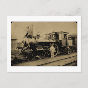 Flint & Pere Marquette Railroad Engine nr 11 sepia Vykort