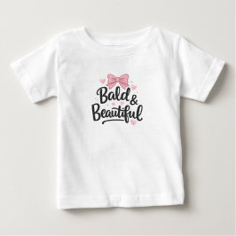 Flint & Vacker Rosa Babyshirt med Rosett T Shirt