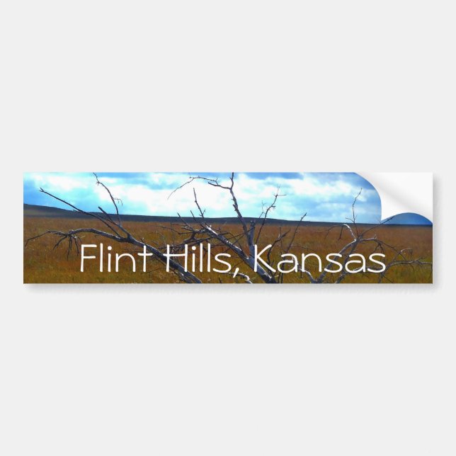 Flintabackar av den Kansas bildekalet Bildekal (Framsidan)